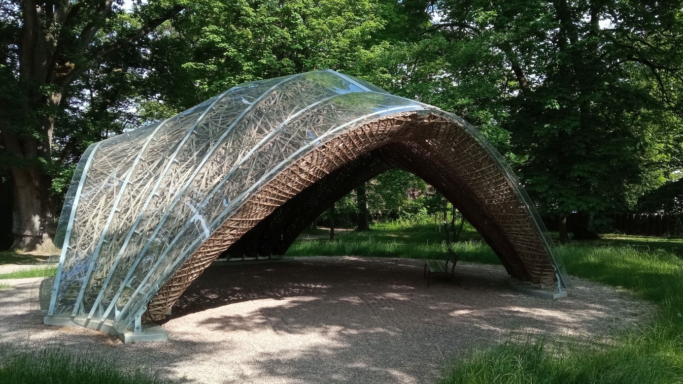 Bionik Pavillon im Botanischen Garten Freiburg